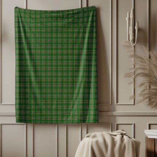 Couverture Polaire Tartan traditionnel de Noël pour le confort