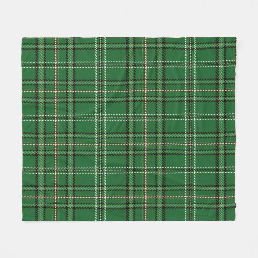 Couverture Polaire Tartan vert (Devant (Horizontal))