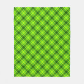 Couverture Polaire Tartan vert À damiers Motif plaid-57578 (Devant)