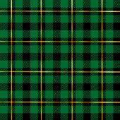 Couverture Polaire Tartan vert de Noël classique Plaid