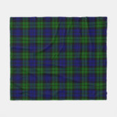 Couverture Polaire Tartan vert et marine (Devant (Horizontal))