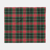 Couverture Polaire Tartan vert et rouge (Devant (Horizontal))