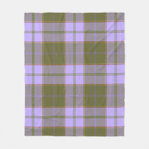 Couverture Polaire Tartan vert et violet Plaid écossais sans fil Pa