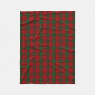 Couverture Polaire Tartan vert rouge de clan de Cummings écossais de
