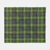 Couverture Polaire Tartan vert rustique classique (Devant (Horizontal))