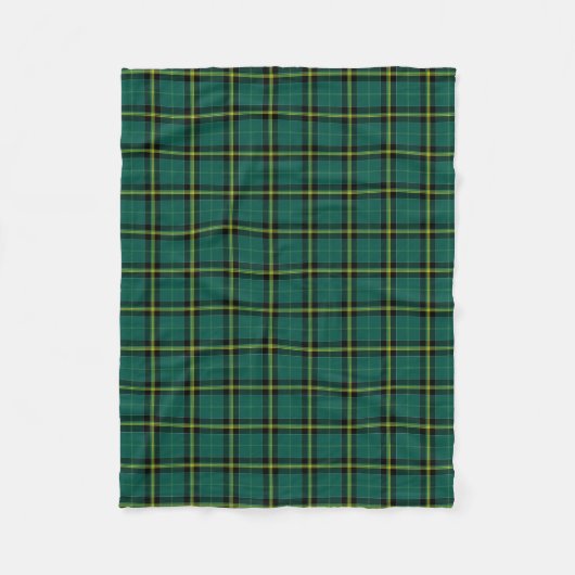 Couverture Polaire Tartan vert vif (Devant)