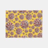 Couverture Polaire Tarte à pizza jaune (Devant (Horizontal))