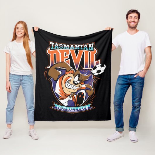 Couverture Polaire Tasmanian Devil Football Club Badge (En situation)
