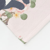 Couverture Polaire Tatouage de Panda And Flower (Coin)