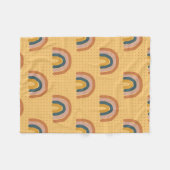 Couverture Polaire Tatouages de fleurs simples (Devant (Horizontal))