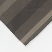 Couverture Polaire Taupe bandes (Coin)