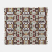 Couverture Polaire Taupe foncé Rouge Brown Tan gris beige (Devant (Horizontal))