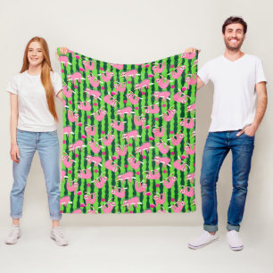 Couverture Polaire Taureau rose 🦥