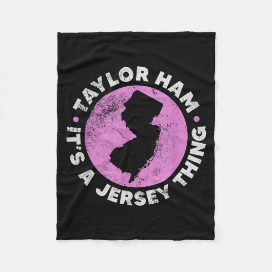 Couverture Polaire Taylor Ham It's A Jersey Thing New Jersey Rk Roll  (Devant)