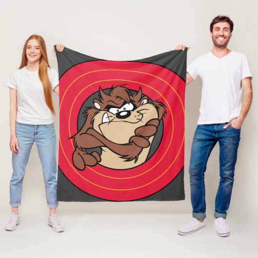 Couverture Polaire TAZ™ Through LOONEY TUNES™ Circles (En situation)