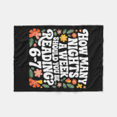 Couverture Polaire Teacher 67 How Many Nights A Week Should You Be Re (Devant (Horizontal))