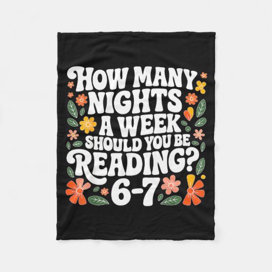 Couverture Polaire Teacher 67 How Many Nights A Week Should You Be Re (Devant)
