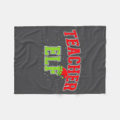 Couverture Polaire Teacher Elf Christmas Family Matching Group Xmas T (Devant (Horizontal))