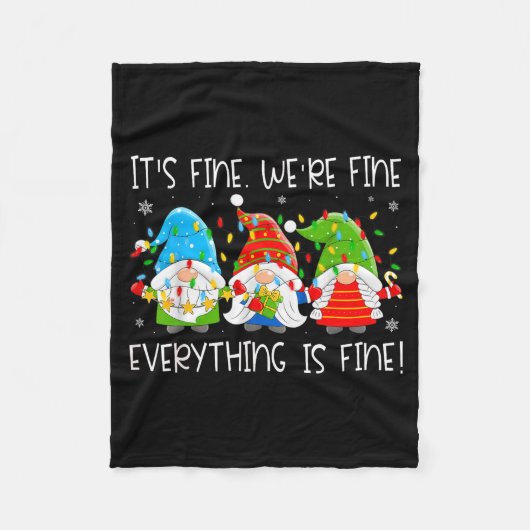 Couverture Polaire Teacher It's Fine We're Fine Everything Is Fine Gn (Devant)