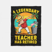 Couverture Polaire Teacher Legend Has Retired 2025 Happy Retirement P (Devant)