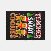 Couverture Polaire Teacher Of Smart Cookies Funny Gingerbread Teacher (Devant (Horizontal))