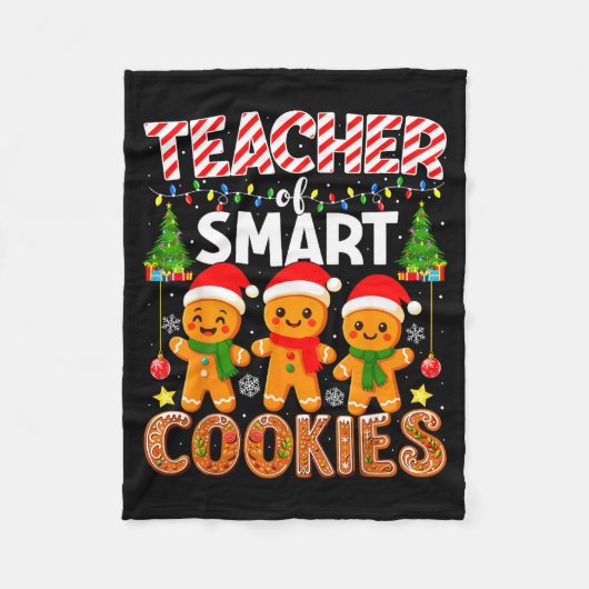 Couverture Polaire Teacher Of Smart Cookies Funny Gingerbread Teacher (Devant)