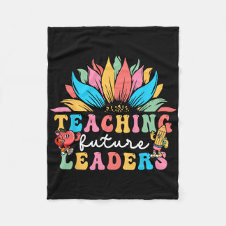 Couverture Polaire Teaching Future Leaders Groovy Sunflower 