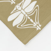 Couverture Polaire Teak Arts et l'artisanat libellules (Coin)