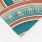 Couverture Polaire Teal and Coral Nouveau Flow (Coin)