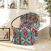 Couverture Polaire Teal and Orange Tribal