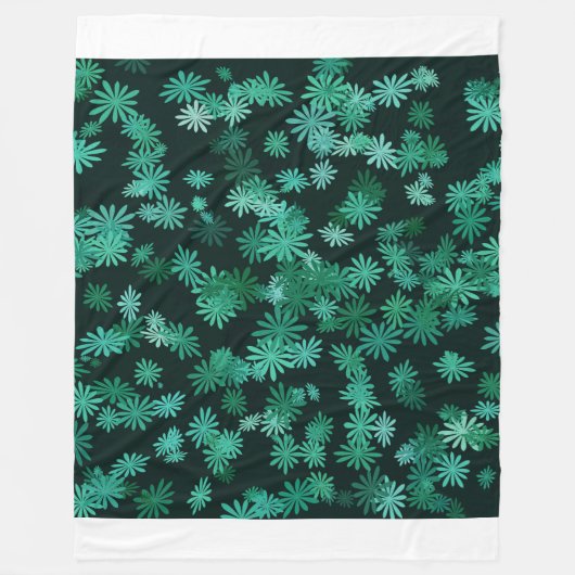 Couverture Polaire Teal Daisies  (Devant)