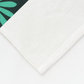 Couverture Polaire Teal Daisies  (Coin)