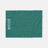 Couverture Polaire Teal pinstripes (Devant (Horizontal))