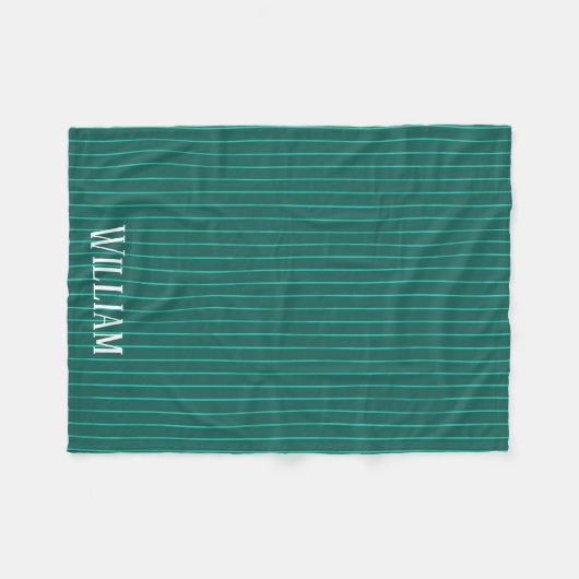 Couverture Polaire Teal pinstripes (Devant (Horizontal))