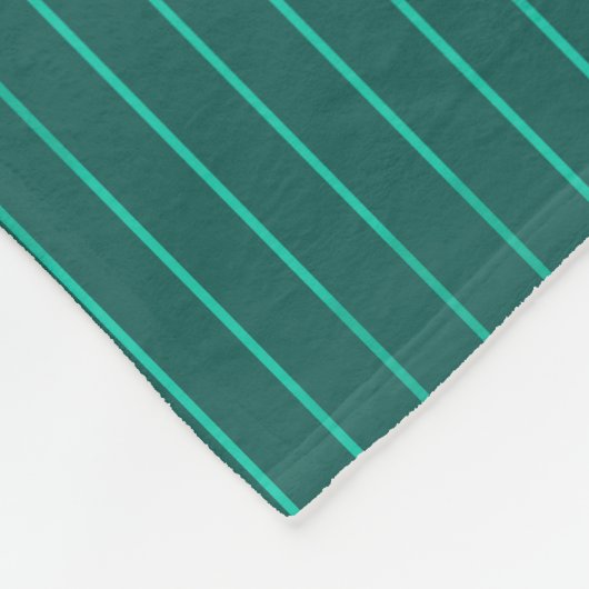 Couverture Polaire Teal pinstripes (Coin)
