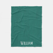 Couverture Polaire Teal pinstripes (Devant)