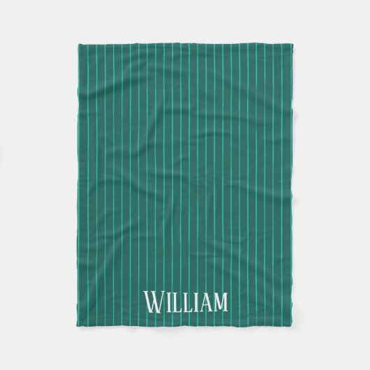 Couverture Polaire Teal pinstripes (Devant)