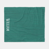 Couverture Polaire Teal pinstripes (Devant (Horizontal))