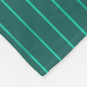 Couverture Polaire Teal pinstripes (Coin)
