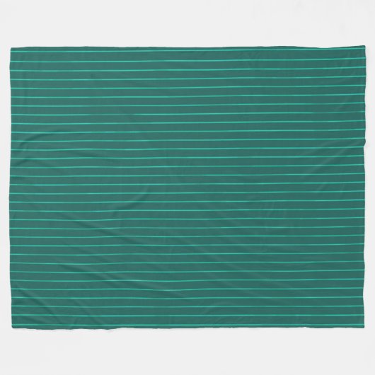 Couverture Polaire Teal pinstripes (Devant (Horizontal))