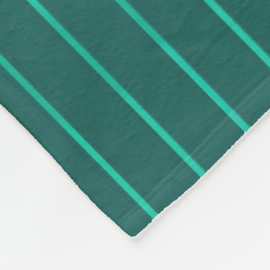 Couverture Polaire Teal pinstripes (Coin)