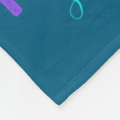 Couverture Polaire Teal Purple Ribbon Suicide Awareness Flag Uncle  (Coin)