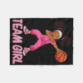 Couverture Polaire Team Girl Bysketbyll Bbyll Joueur (Devant (Horizontal))