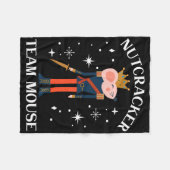 Couverture Polaire Team Mouse Nutcracker Christmas Dance Fun Soldier (Devant (Horizontal))