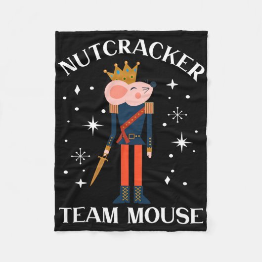 Couverture Polaire Team Mouse Nutcracker Christmas Dance Fun Soldier (Devant)