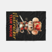 Couverture Polaire Team Mouse Nutcracker Christmas Dance Pajamas Kids (Devant (Horizontal))