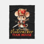 Couverture Polaire Team Mouse Nutcracker Christmas Dance Pajamas Kids (Devant)