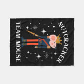 Couverture Polaire Team Mouse Nutcracker Noël Danse Amusante Soldat (Devant (Horizontal))