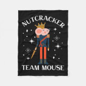 Couverture Polaire Team Mouse Nutcracker Noël Danse Amusante Soldat (Devant)