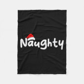 Couverture Polaire Team Naughty Funny Christmas Couple Matching Team (Devant)